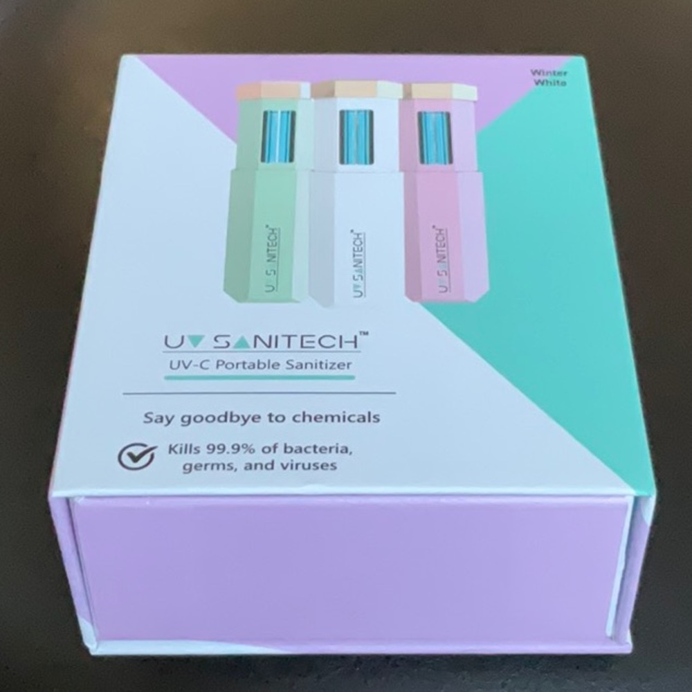 UV-C Portable Sanitizer by Sanitech in Winter White In original box